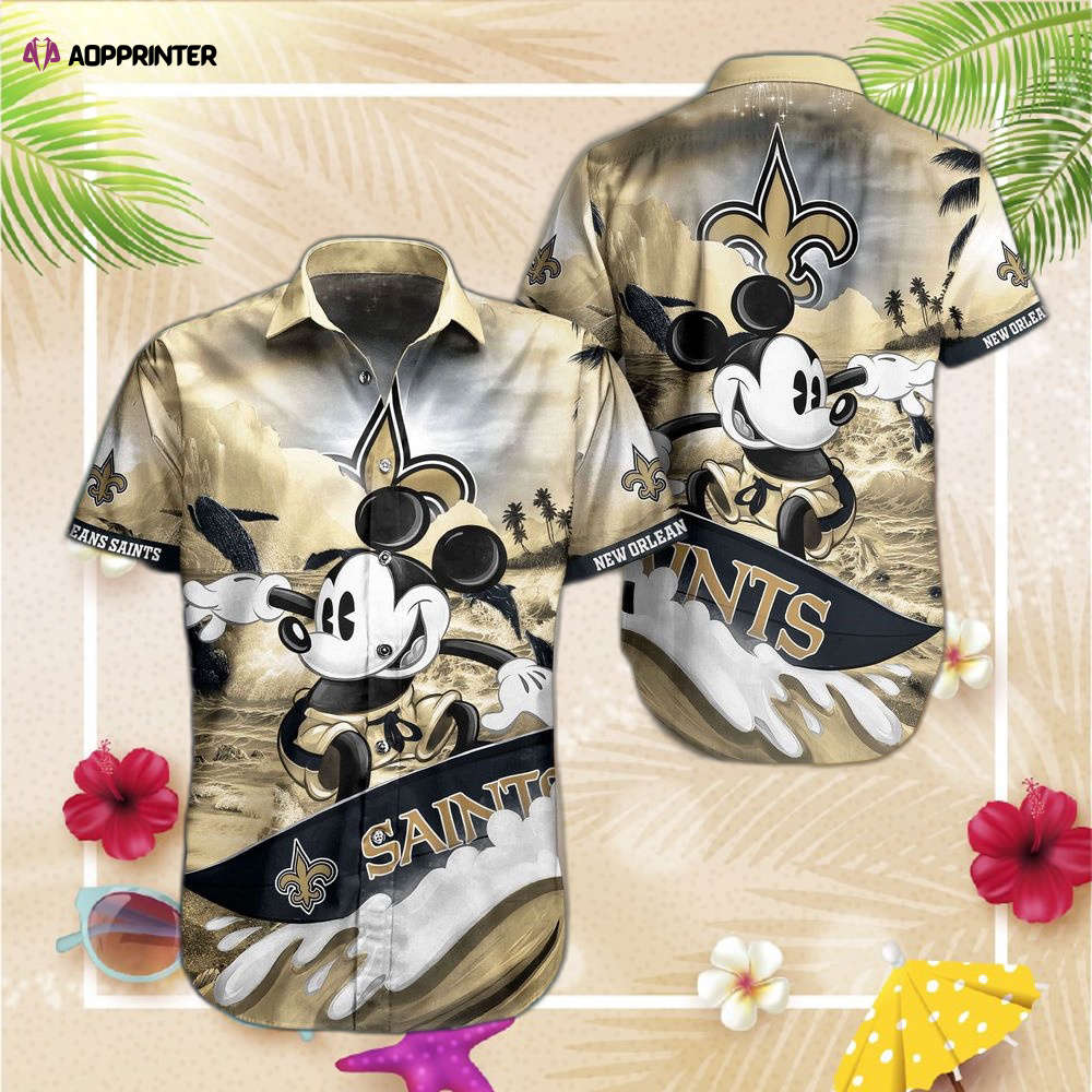 New Orleans Saints Mickey NFL Hawaiian