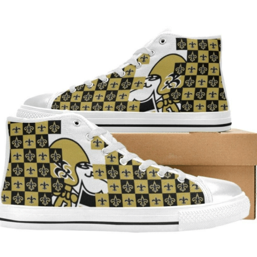 New Orleans Saints NFL Football Custom Canvas High Top Shoes