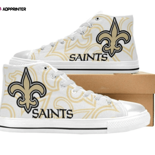 New Orleans Saints NFL Football Custom Canvas High Top Shoes