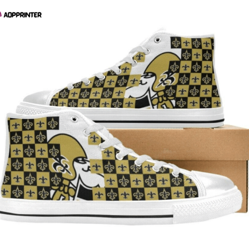 New Orleans Saints NFL Football Custom Canvas High Top Shoes