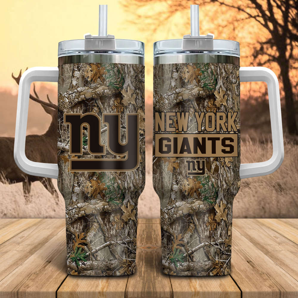 New York Giants NFL Hunting Tumbler Stanley Tumbler 40oz