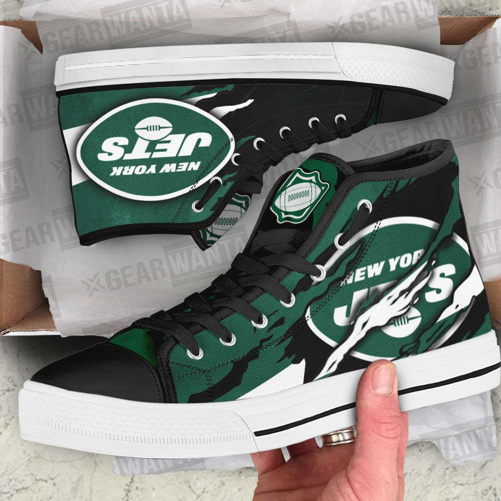 New York Jets High Top Shoes Custom For Fans