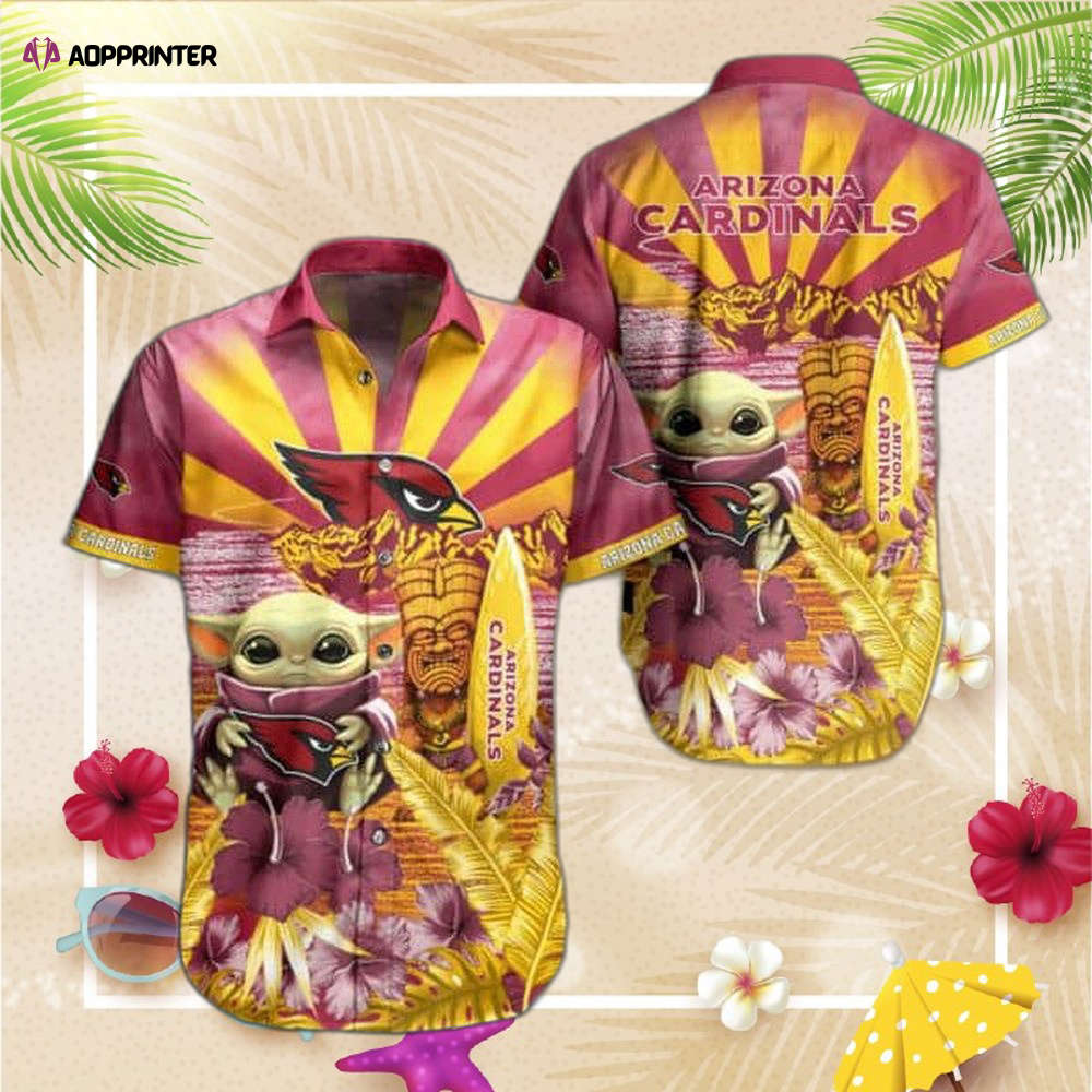 NFL Arizona Cardinals Hawaiian Shirt Baby Yoda Style Summer