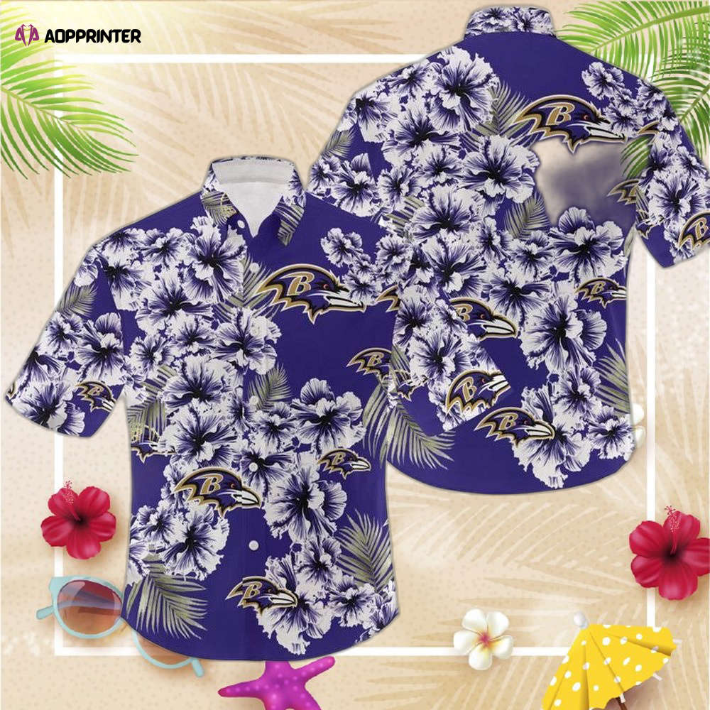 NFL Baltimore Ravens NFL Gift For Fan Hawaiian Graphic Print Short