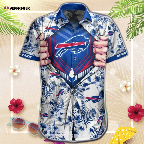 NFL Buffalo Bills Hawaiian Shirt Short Summer Logo men