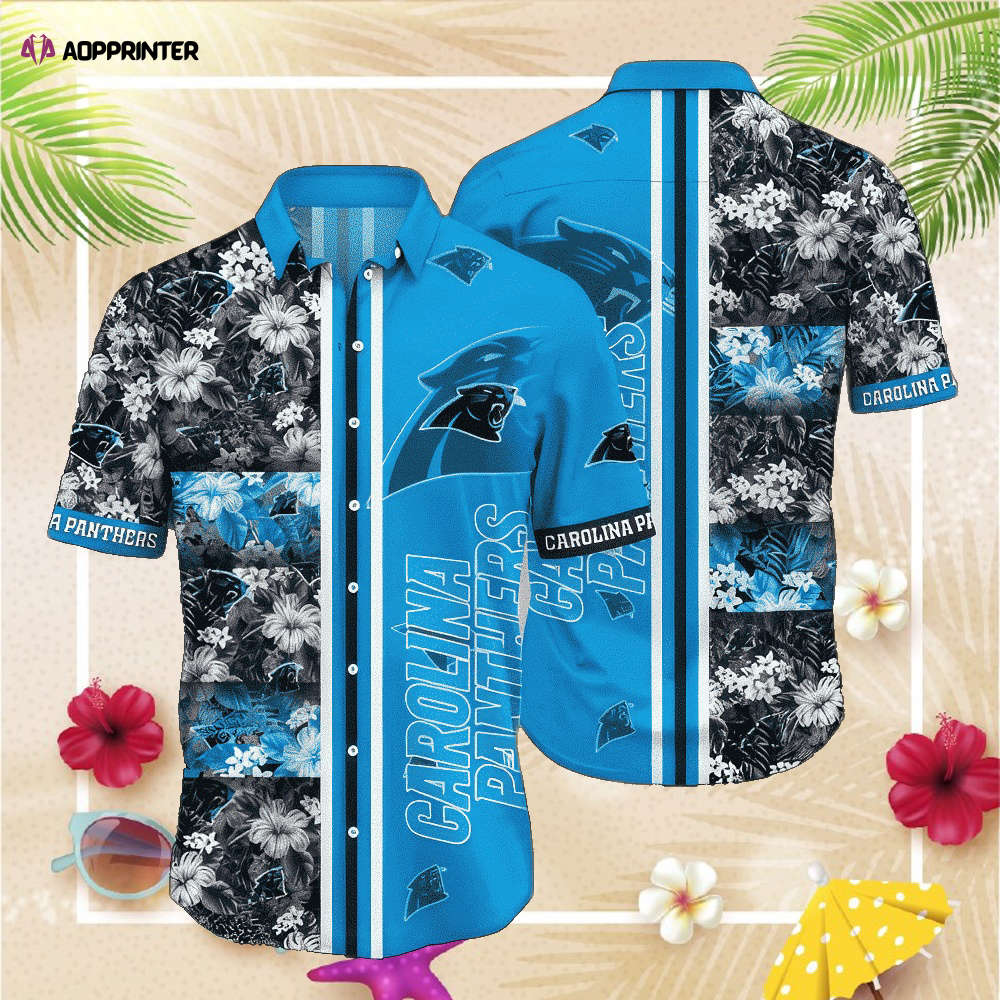 NFL Carolina Panthers Hawaiian  Shirt Short Sleevetyle Hot Trending