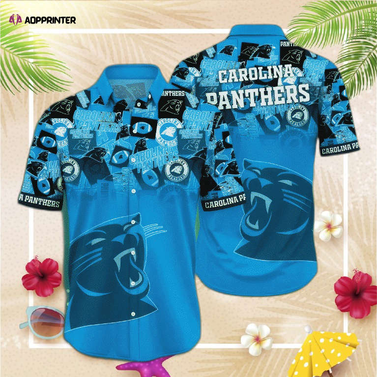 NFL Carolina Panthers Hawaiian  Shirt Short Trending Summer