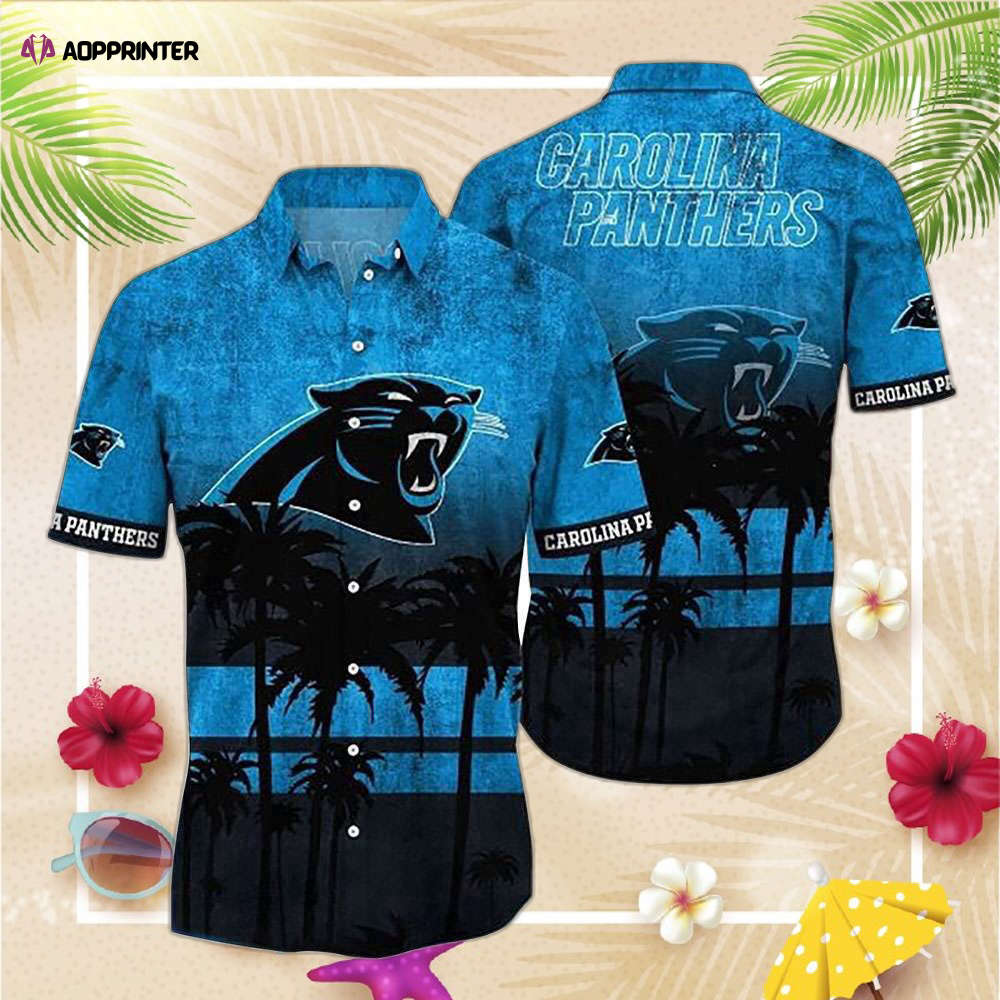 NFL Carolina Panthers Hawaiian  Shirt Short Trending Summer