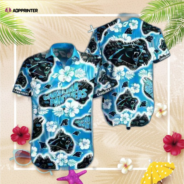 NFL Carolina Panthers Hawaiian Shirt Short