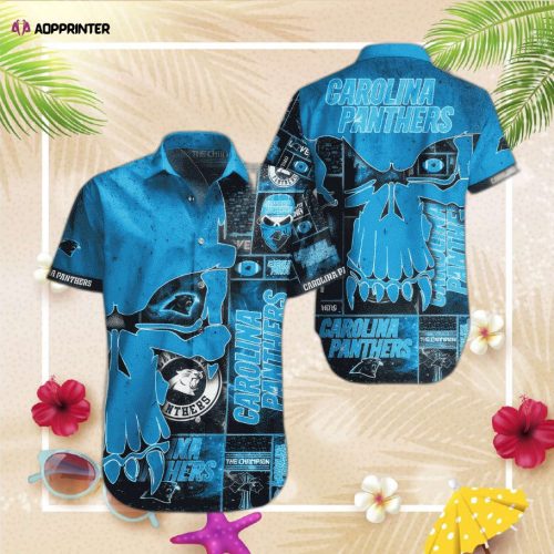 NFL Carolina Panthers Hawaiian  Shirt Short Mickey All over print