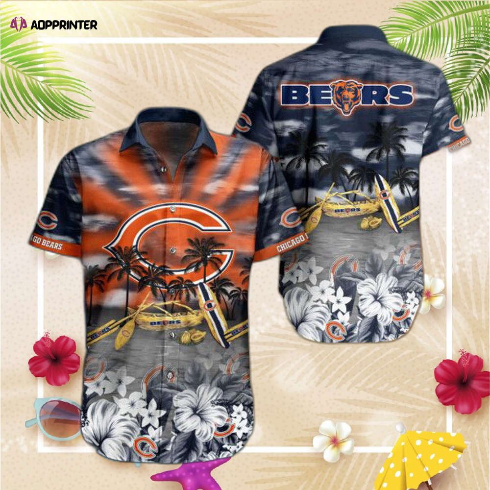 NFL Chicago Bears Hawaiian  Shirt Trending Style Summer