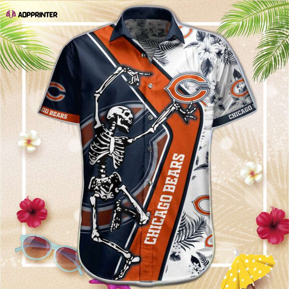 NFL Chicago Bears Hawaiian  Shirt Short