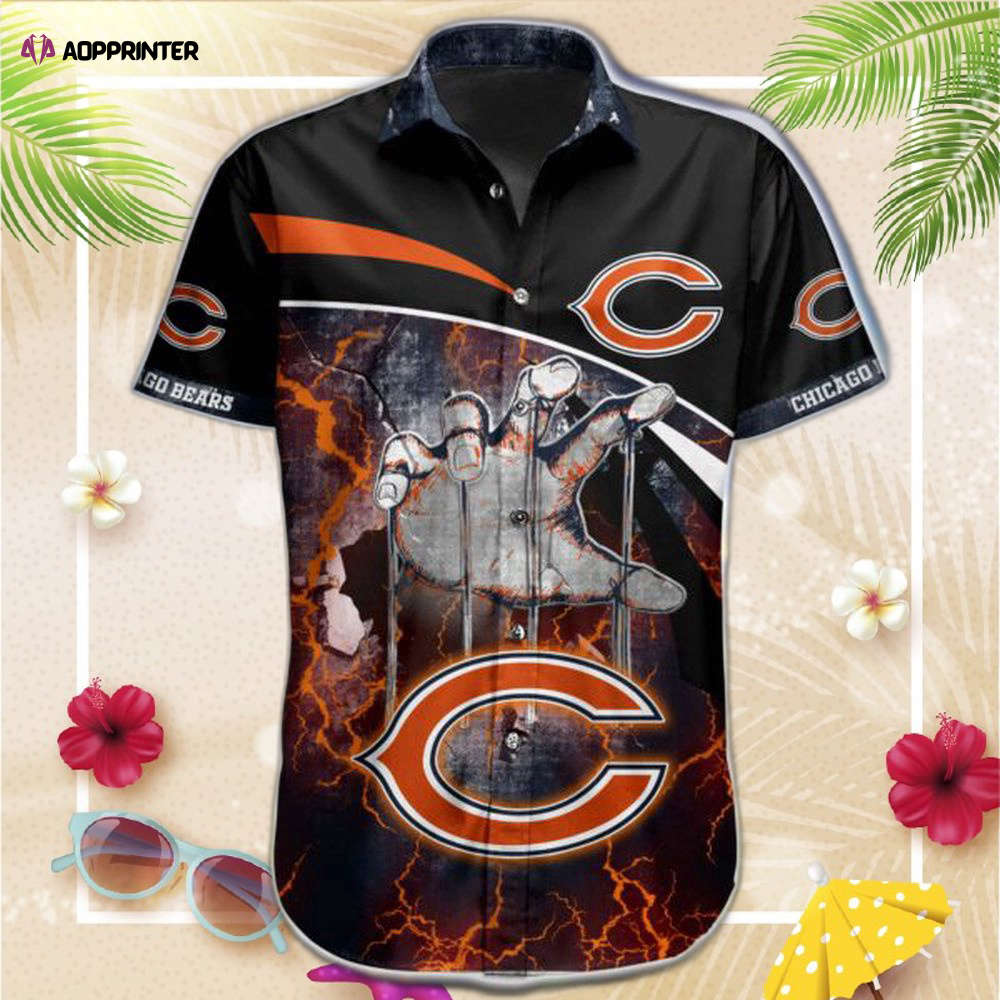 NFL Chicago Bears Hawaiian  Shirt Short