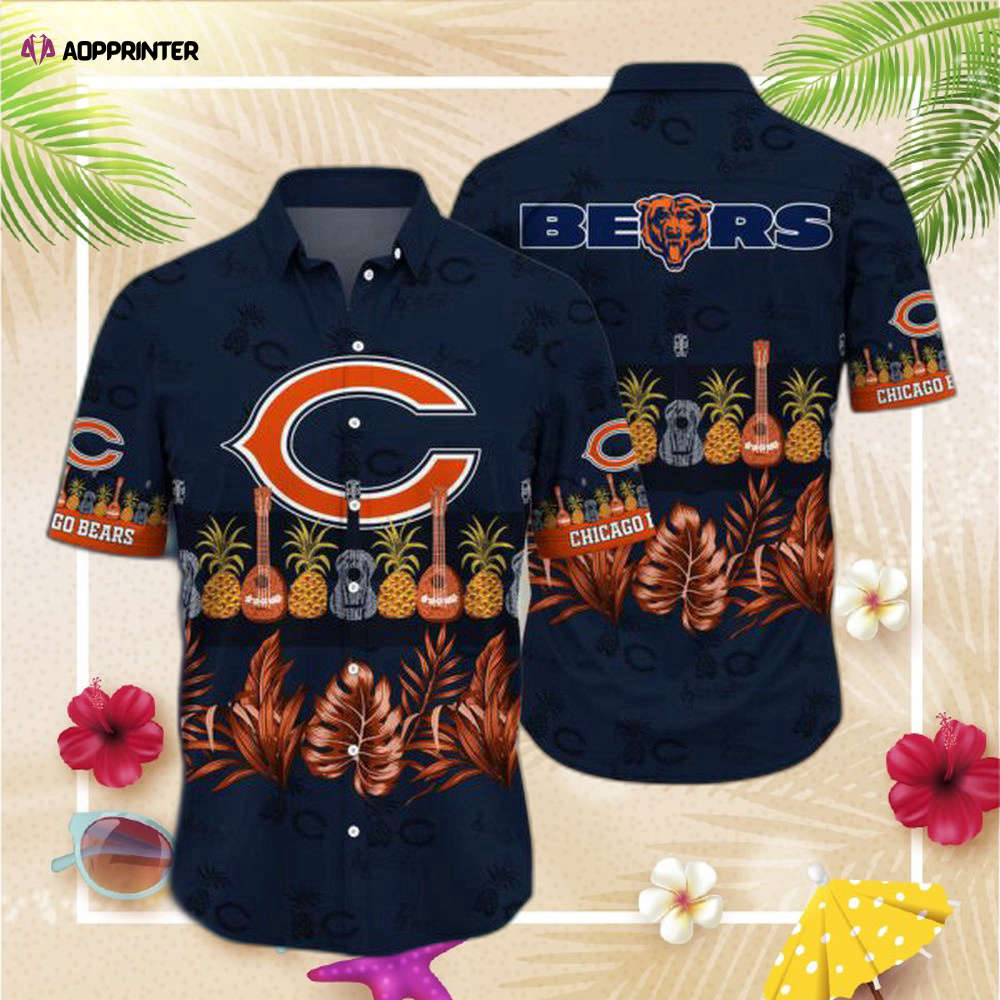 NFL Chicago Bears Hawaiian  Shirt Short For Fans