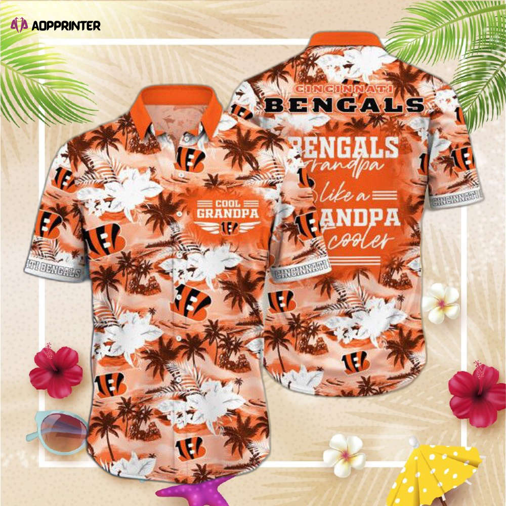 NFL Cincinnati Bengals Hawaiian Shirt For Grandparent