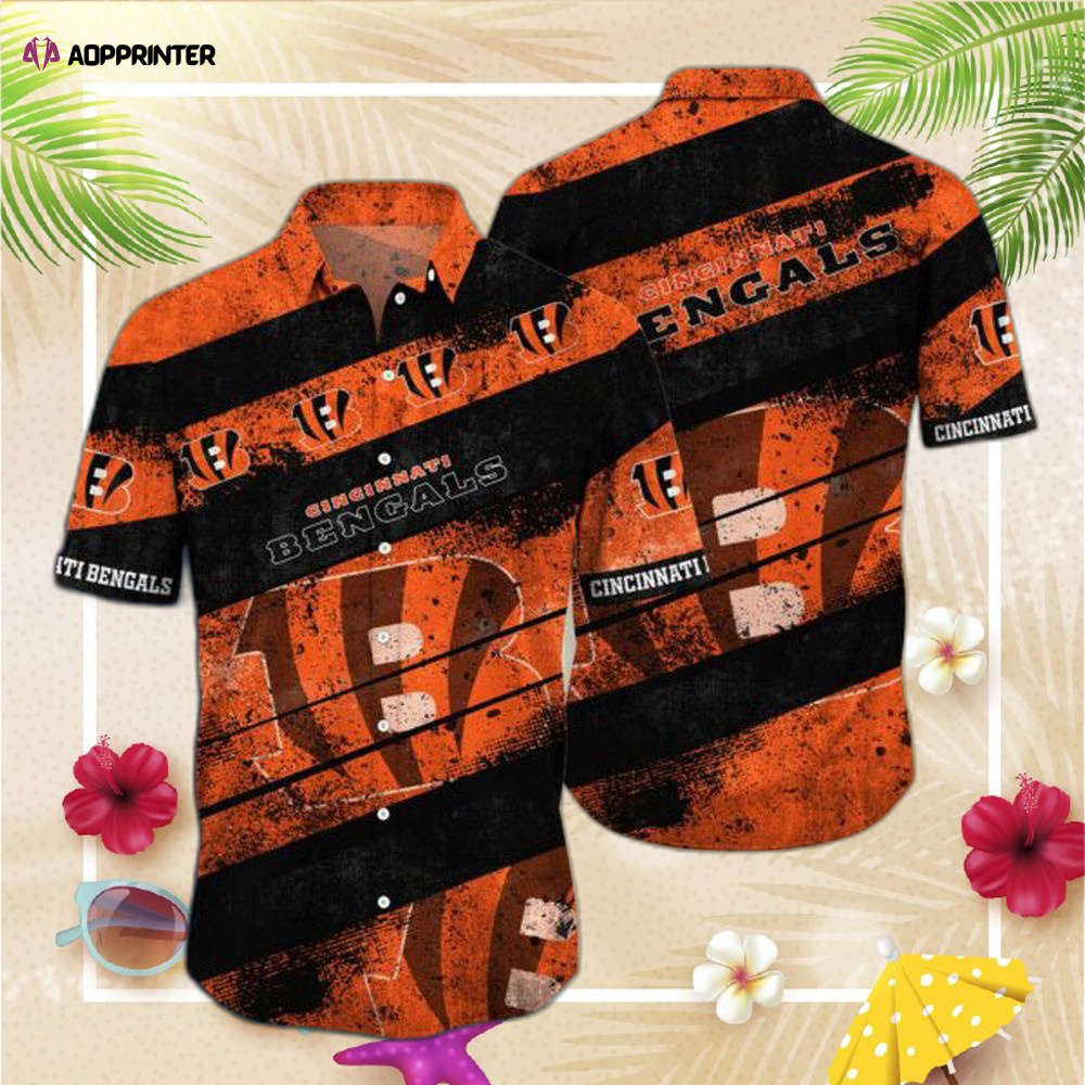 NFL Cincinnati Bengals Hawaiian Shirt  Short Style For Men Women  Summer