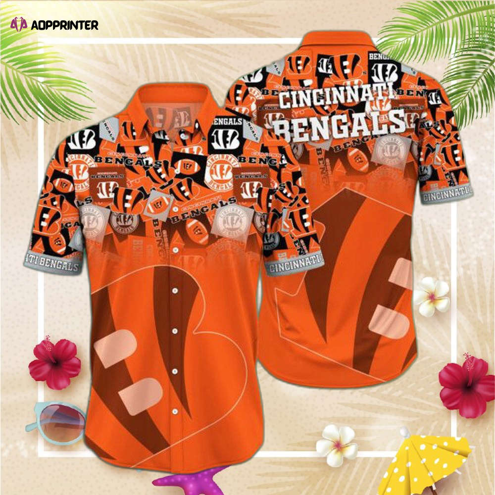 NFL Cincinnati Bengals Hawaiian Shirt  Short Style For Men Women  Summer