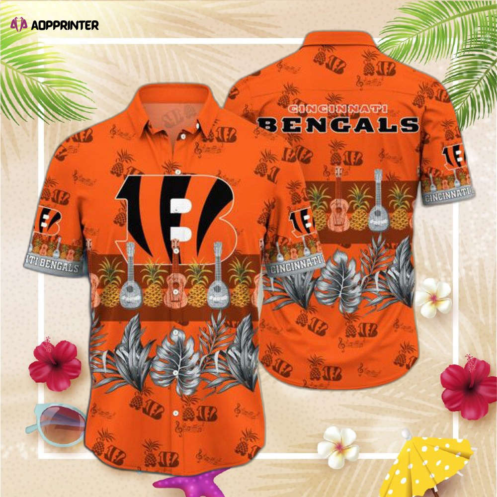 NFL Cincinnati Bengals Hawaiian Shirt  Short Style For Men Women