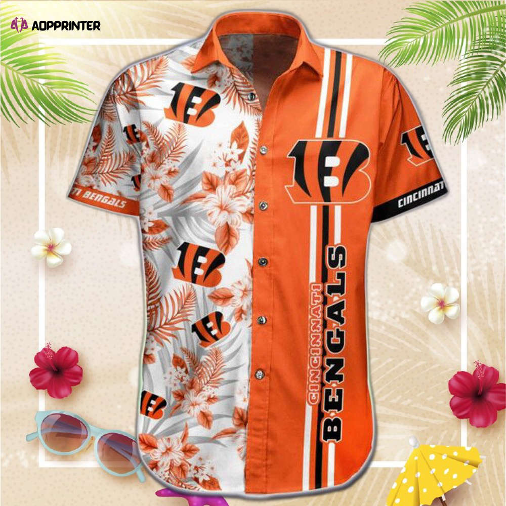 NFL Cincinnati Bengals Hawaiian Shirt Shorts For Fans