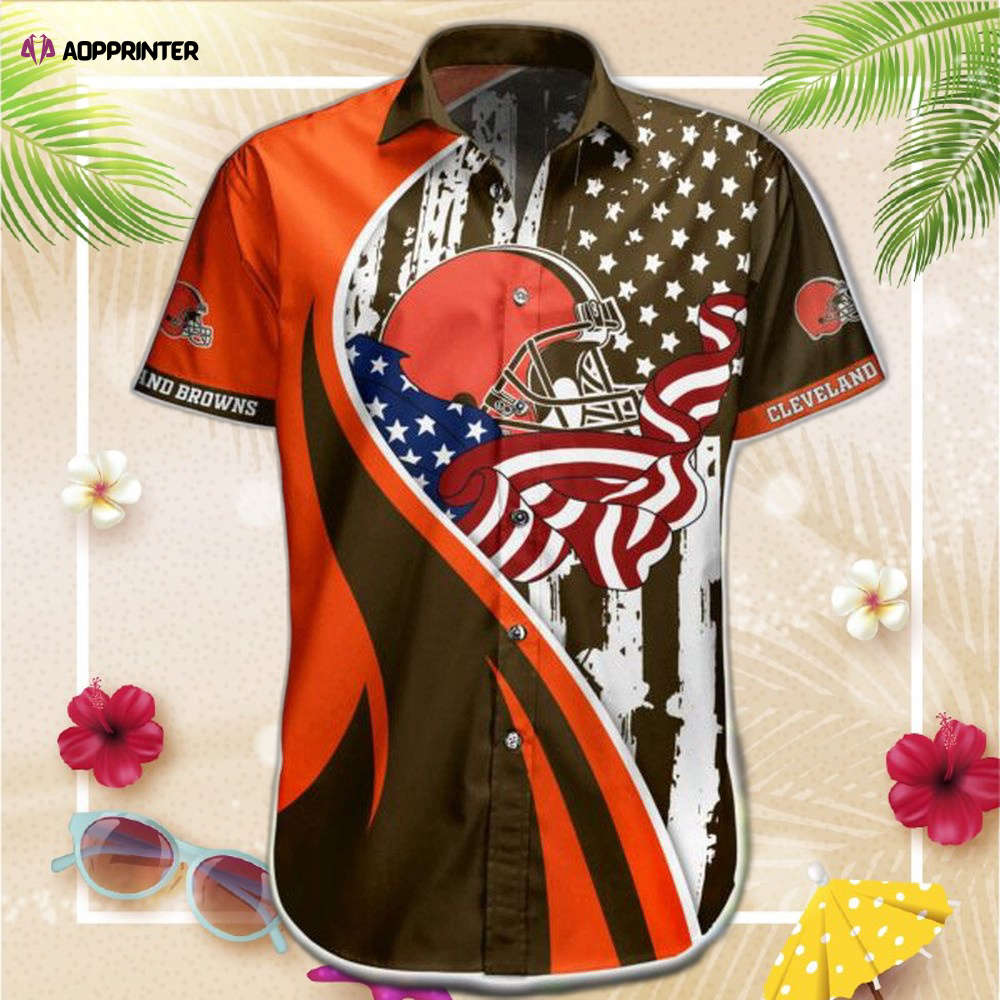 NFL Cleveland Browns Hawaiian Shirt Short For Fan