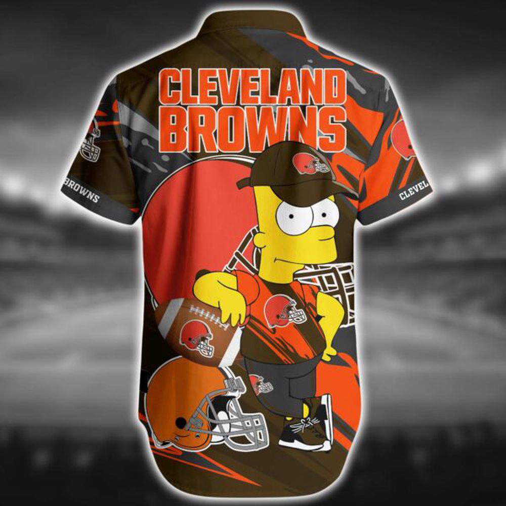 NFL Cleveland Browns Hawaiian Shirt Short For Fans