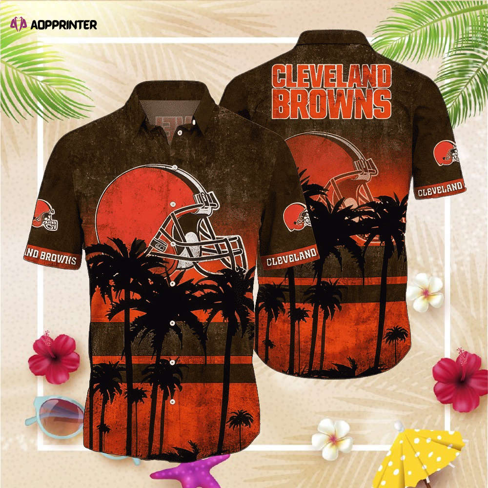 NFL Cleveland Browns Hawaiian Shirt Short Style Gift For Fans NFL