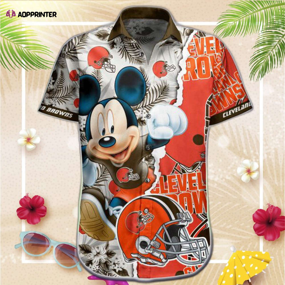 NFL Cleveland Browns Hawaiian Shirt short Summer