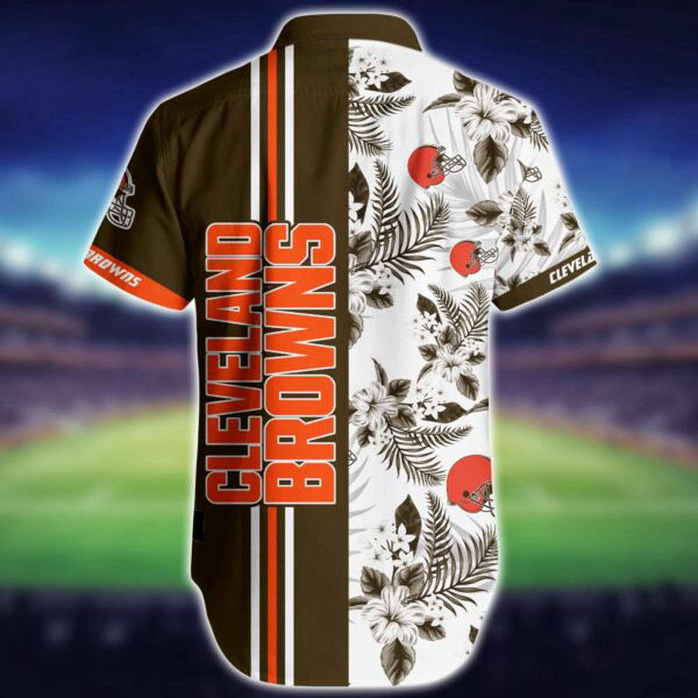 NFL Cleveland Browns Hawaiian Shirt Shorts Summer