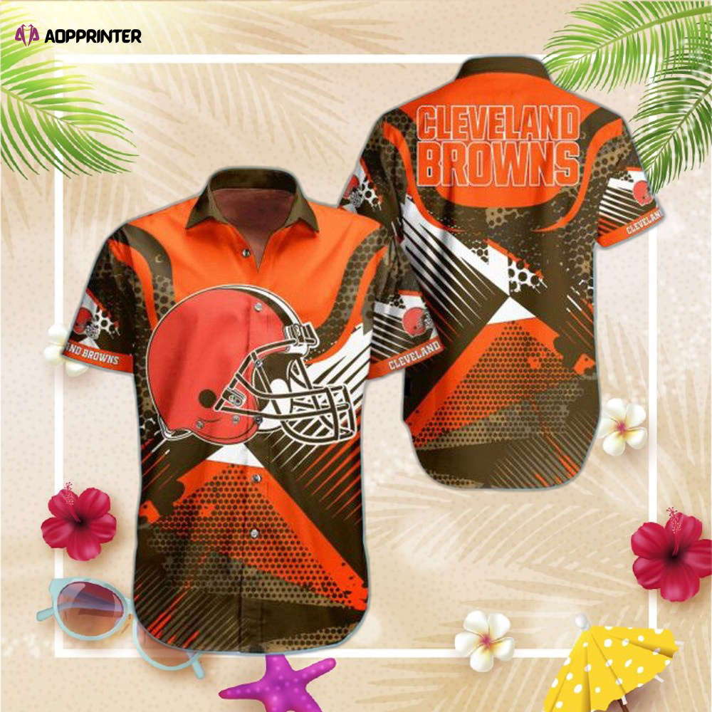 NFL Cleveland Browns Hawaiian Shirt Short For Fan