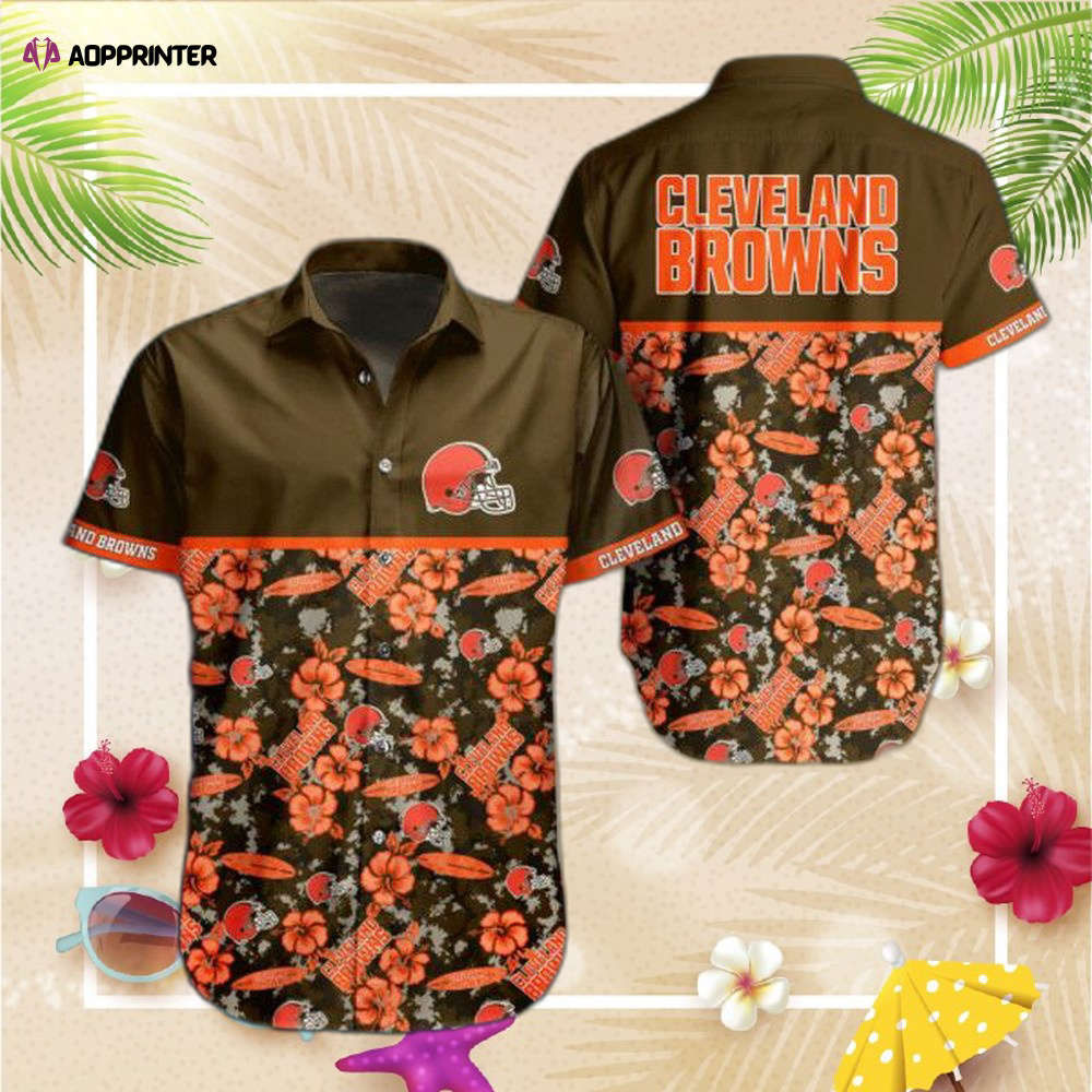 NFL Cleveland Browns Hawaiian Shirt Trending Style Summer