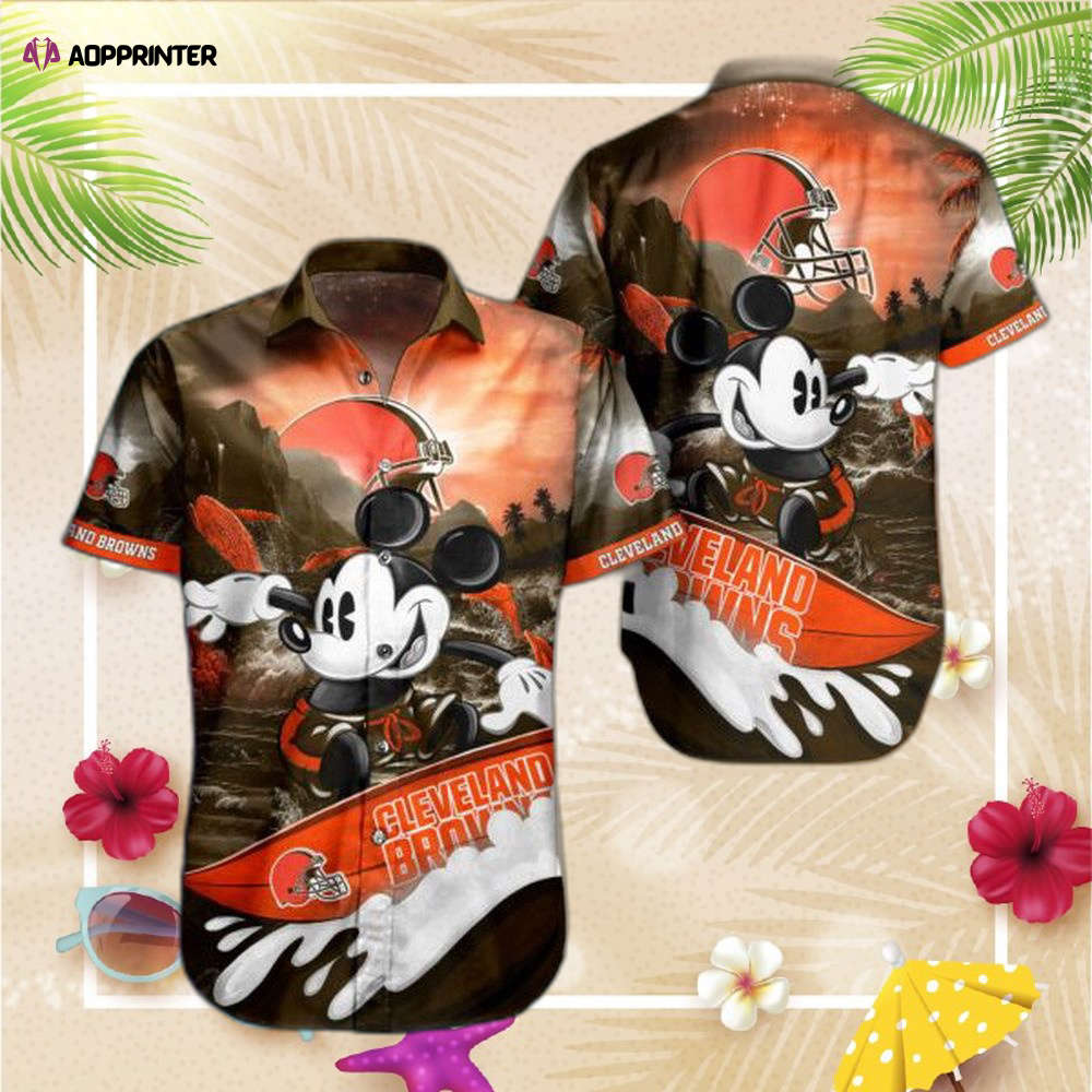 NFL Cleveland Browns Hawaiian Shirt Trending Summer