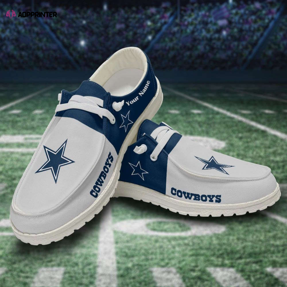 NFL Dallas Cowboys Hey Dude Shoes Wally Lace Up Loafers Moccasin Slippers