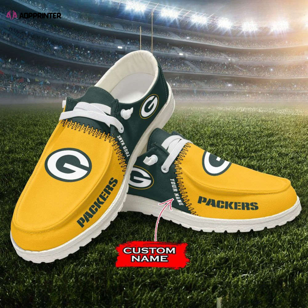 NFL Green Bay Packers Hey Dude Shoes Wally Lace Up Loafers Moccasin Slippers