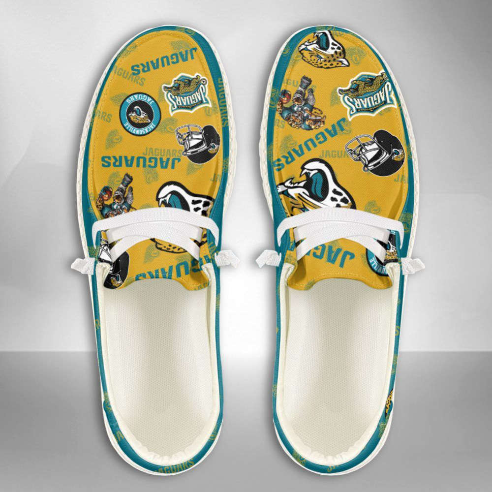 NFL Jacksonville Jaguars Hey Dude Shoes Wally Lace Up Loafers Moccasin Slippers