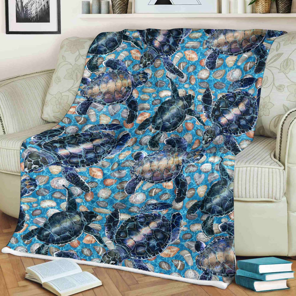 Ocean Turtle Blanket