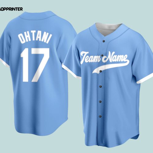 Personalized Name Ohtanii Baseball Jersey Custom Request Baseball Game Day Outfit For American Baseball Fan Lover Gift For Baseball Player