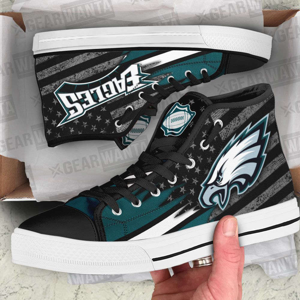 Philadelphia Eagles High Top Shoes Custom For Fans