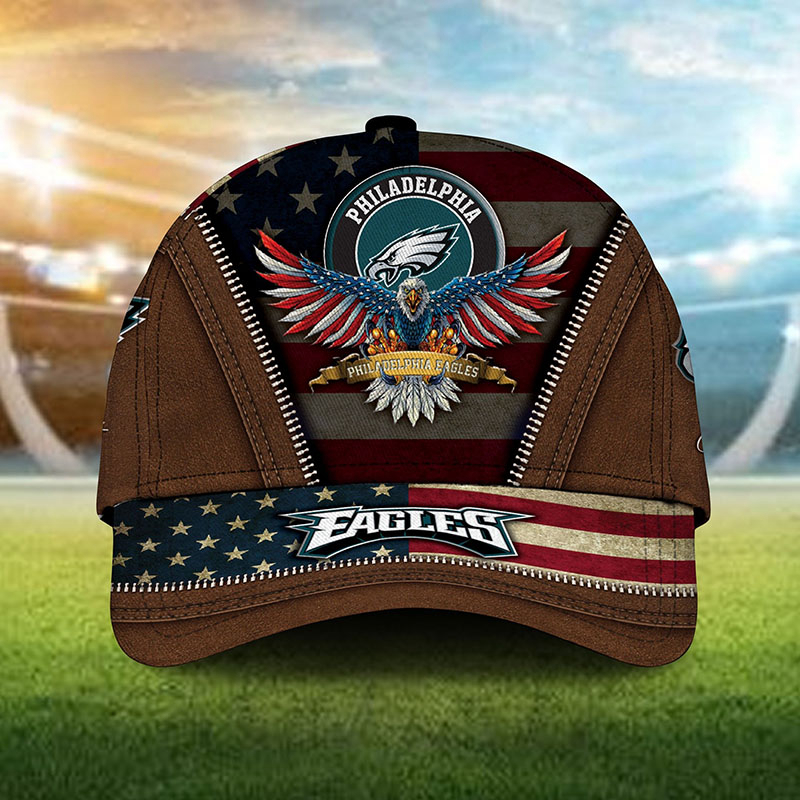 Philadelphia Eagles NFL American Eagle 3D Cap, Gift For Fans