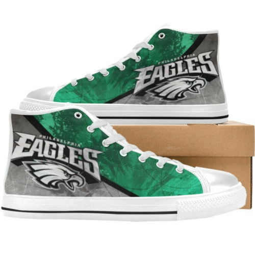 Philadelphia Eagles NFL Custom Canvas High Top Shoes