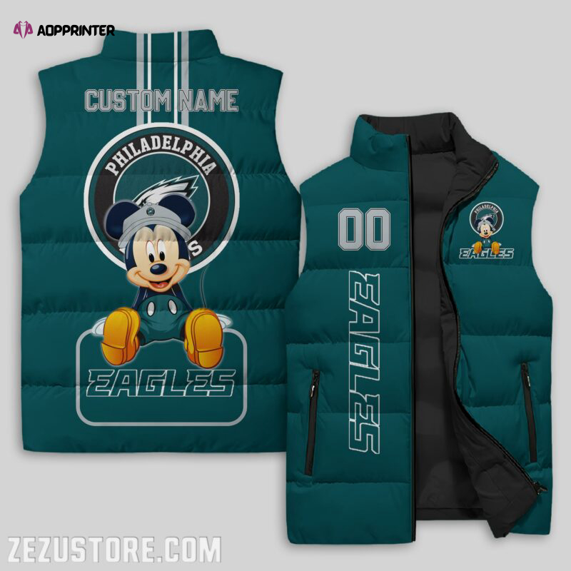 Philadelphia Eagles NFL Sleeveless Puffer Jacket Custom For Fans Gifts