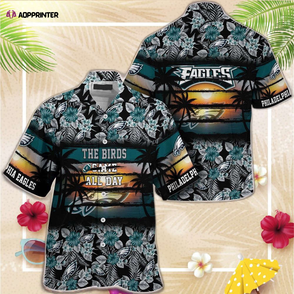 Philadelphia Eagles NFL Summer Hawaiian Shirt Floral Pattern