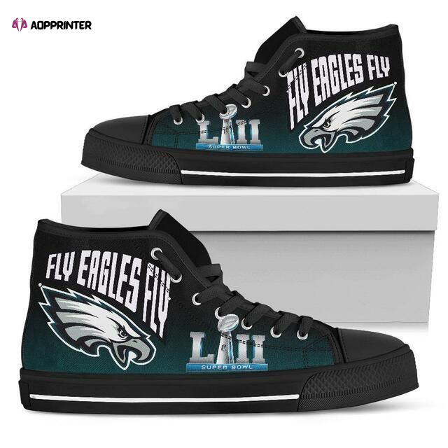 Philadelphia Eagles Super Bowl NFL Custom Canvas High Top Shoes