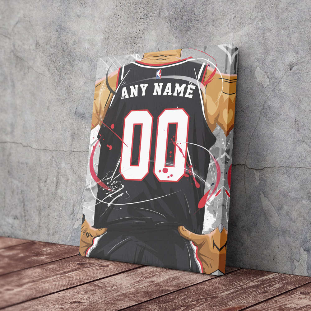 Portland Trail Blazers Jersey NBA Personalized Jersey Custom Name and Number Canvas Wall Art  Print Home Decor Framed Poster Man Cave Gift