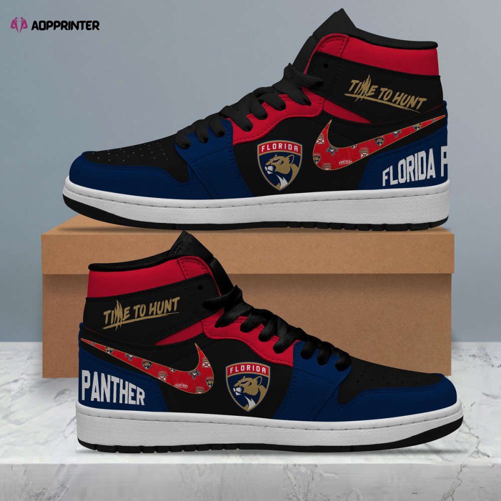 Premium Florida Panthers Shoes Air Jordan 1 Sneakers High Top For Fans