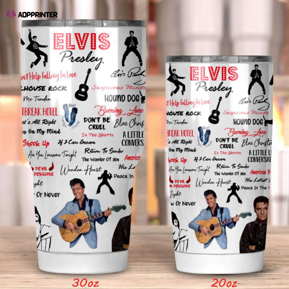 Rock Your Drink with Elvis: 20oz & 30oz Tumbler – Limited Edition