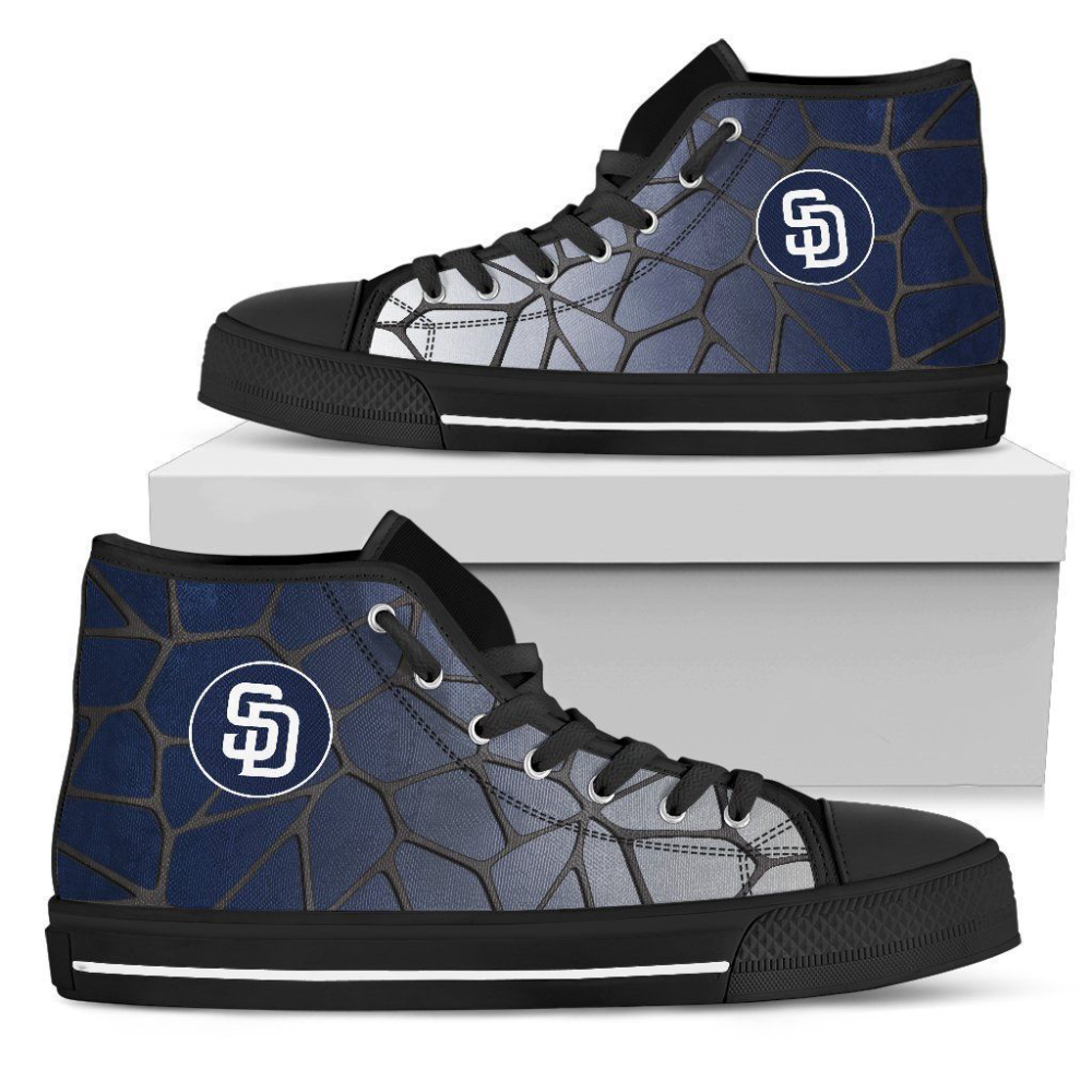 San Diego Padres MLB Baseball Custom Canvas High Top Shoes HT1148