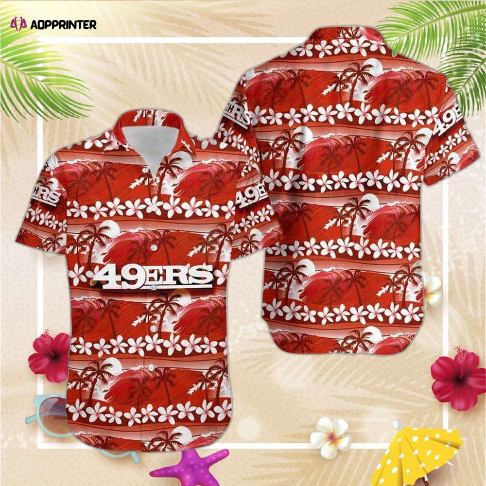 San Francisco 49ers Coconut Trees NFL Gift For Fan Hawaii Shirt and Sh