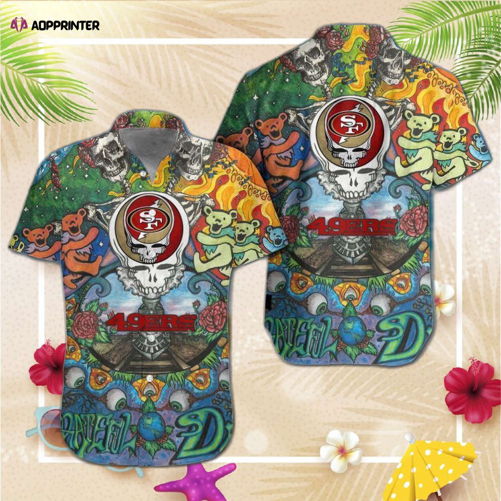 San Francisco 49ers Grateful Dead NFL Hawaiian Shirt Gift For Fan