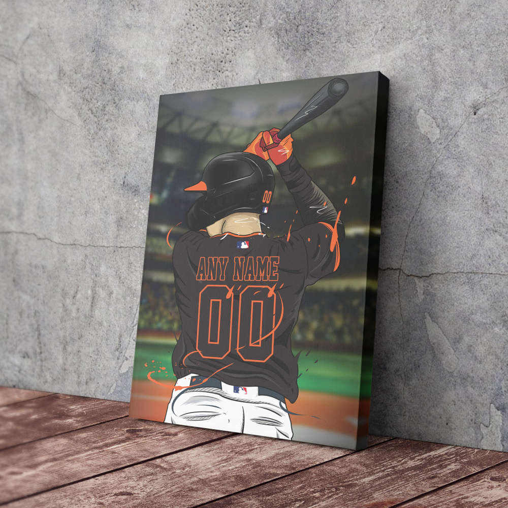 San Francisco Giants Jersey MLB Personalized Jersey Custom Name and Number Canvas Wall Art Print Home Decor Framed Poster Man Cave Gift