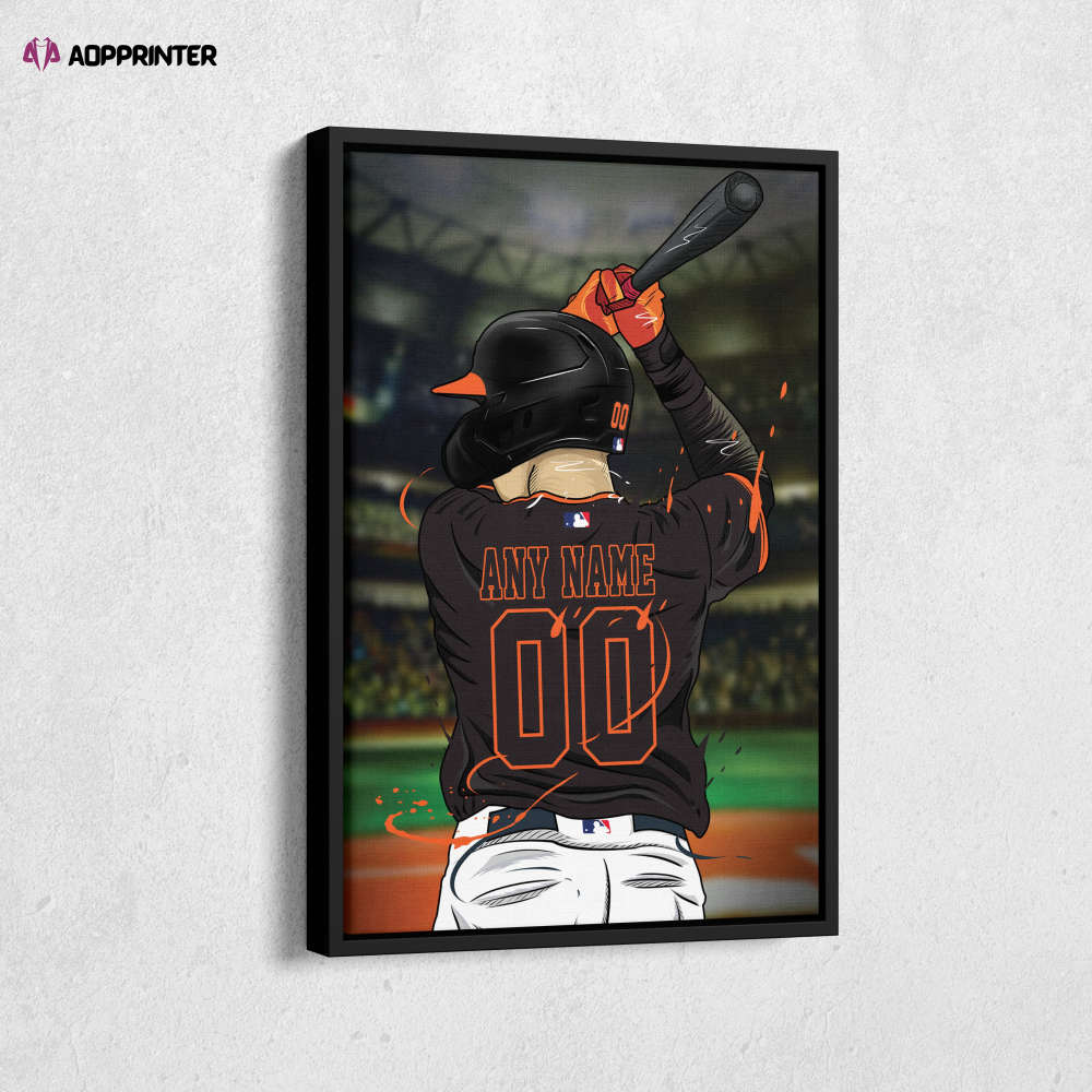 San Francisco Giants Jersey MLB Personalized Jersey Custom Name and Number Canvas Wall Art Print Home Decor Framed Poster Man Cave Gift